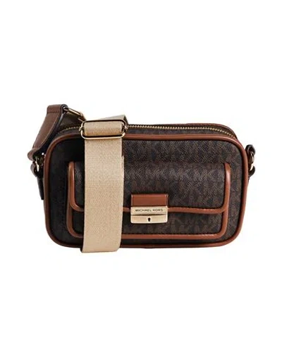 Michael Michael Kors Woman Cross-body Bag Brown Size - Textile Fibers