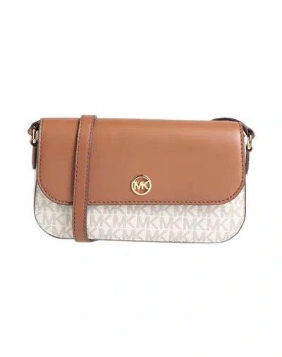 Michael Michael Kors Woman Cross-body Bag Cream Size - Pvc - Polyvinyl Chloride, Polyester, Polyuret In White