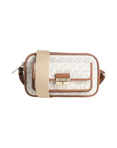 Michael Michael Kors Woman Cross-body Bag Cream Size - Textile Fibers In White