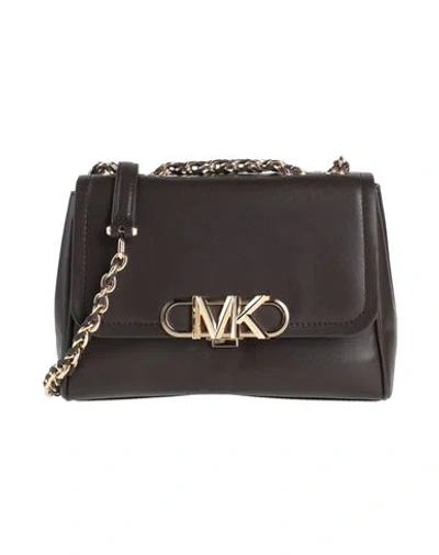 Michael Michael Kors Woman Cross-body Bag Dark Brown Size - Leather