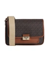 Michael Michael Kors Woman Cross-body Bag Dark Brown Size - Textile Fibers