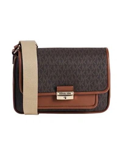 Michael Michael Kors Woman Cross-body Bag Dark Brown Size - Textile Fibers