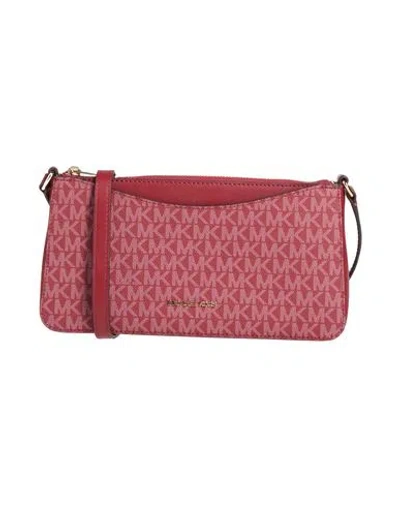 Michael Michael Kors Woman Cross-body Bag Garnet Size - Pvc - Polyvinyl Chloride, Polyester, Polyure In Red