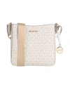Michael Michael Kors Woman Cross-body Bag Ivory Size - Pvc - Polyvinyl Chloride, Polyester, Polyuret In White