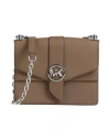 Michael Michael Kors Woman Cross-body Bag Khaki Size - Cow Leather In Sand