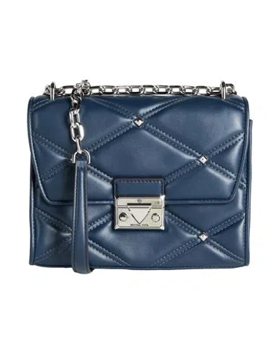 Michael Michael Kors Woman Cross-body Bag Midnight Blue Size - Leather
