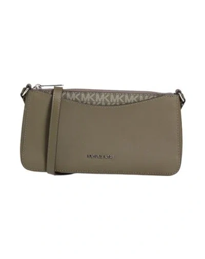 Michael Michael Kors Woman Cross-body Bag Military Green Size - Pvc - Polyvinyl Chloride, Polyester