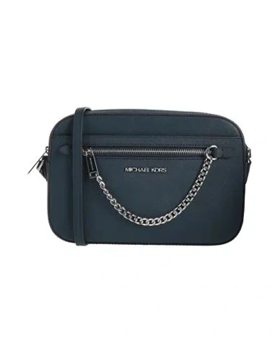 Michael Michael Kors Woman Cross-body Bag Navy Size - Leather