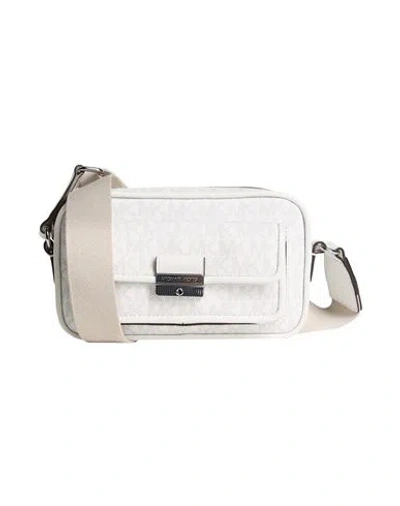 Michael Michael Kors Woman Cross-body Bag Off White Size - Textile Fibers