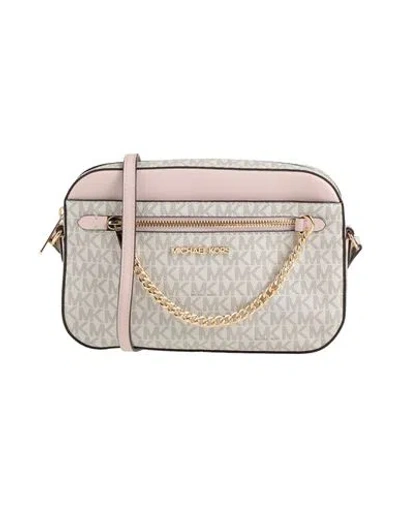 Michael Michael Kors Woman Cross-body Bag Off White Size - Textile Fibers