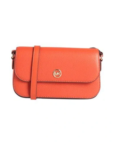 Michael Michael Kors Woman Cross-body Bag Rust Size - Cow Leather In Red