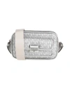 Michael Michael Kors Woman Cross-body Bag Silver Size - Textile Fibers In Silver