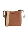 Michael Michael Kors Woman Cross-body Bag Tan Size - Textile Fibers In Brown