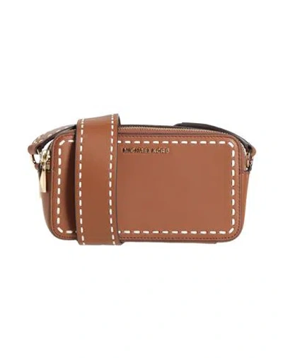 Michael Michael Kors Woman Cross-body Bag Brown Size - Leather