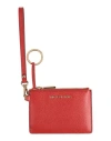 Michael Michael Kors Woman Document Holder Rust Size - Bovine Leather In Red