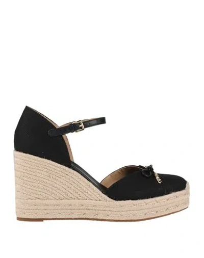 Michael Michael Kors Woman Espadrilles Black Size 10 Textile Fibers