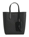 Michael Michael Kors Woman Handbag Black Size - Pvc - Polyvinyl Chloride, Polyester, Cotton, Polyacr In Black