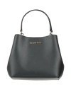 Michael Michael Kors Woman Handbag Black Size - Pvc - Polyvinyl Chloride, Polyester, Cotton, Polyure In Black