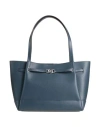 Michael Michael Kors Woman Handbag Blue Size - Leather