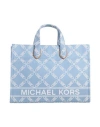 Michael Michael Kors Woman Handbag Blue Size - Textile Fibers In Blue