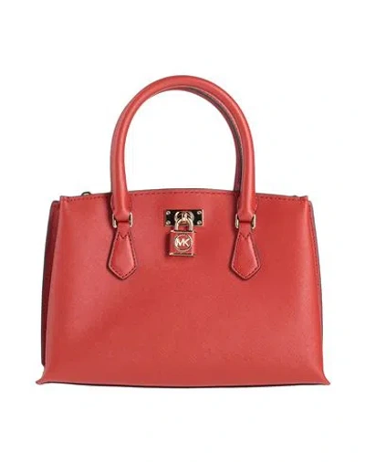 Michael Michael Kors Woman Handbag Burgundy Size - Bovine Leather In Red