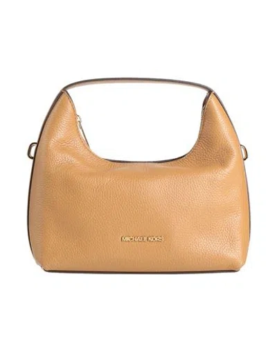 Michael Michael Kors Woman Handbag Camel Size - Cow Leather In Beige