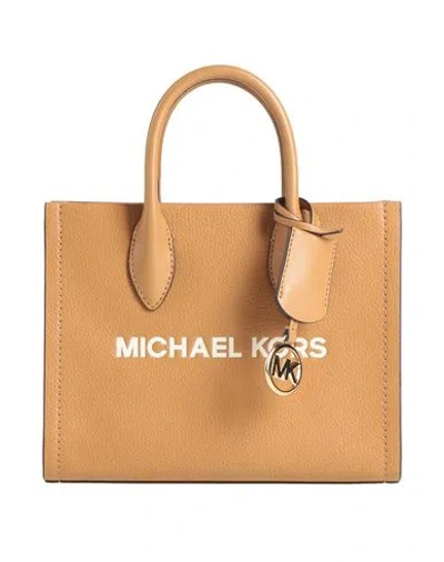 Michael Michael Kors Woman Handbag Camel Size - Leather In Beige