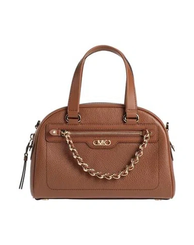 Michael Michael Kors Woman Handbag Camel Size - Leather In Brown