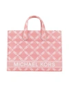 Michael Michael Kors Gigi Cotton Tote Bag In Red