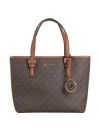 Michael Michael Kors Woman Handbag Dark Brown Size - Pvc - Polyvinyl Chloride