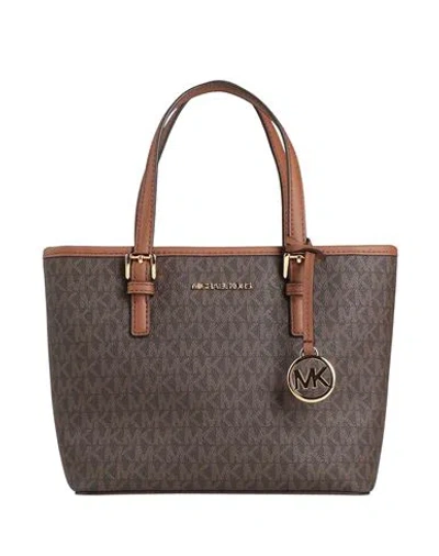 Michael Michael Kors Woman Handbag Dark Brown Size - Pvc - Polyvinyl Chloride