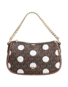 Michael Michael Kors Woman Handbag Dark Brown Size - Pvc - Polyvinyl Chloride, Polyester