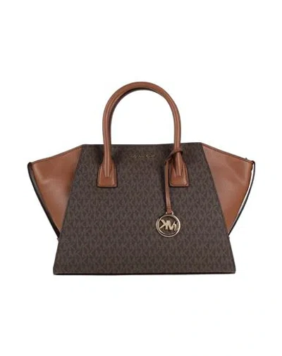 Michael Michael Kors Woman Handbag Dark Brown Size - Pvc - Polyvinyl Chloride, Polyester, Polyuretha