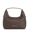 Michael Michael Kors Woman Handbag Dark Brown Size - Pvc - Polyvinyl Chloride, Polyester, Polyuretha In Brown
