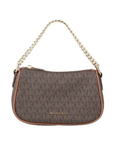Michael Michael Kors Woman Handbag Dark Brown Size - Pvc - Polyvinyl Chloride, Polyester, Polyuretha