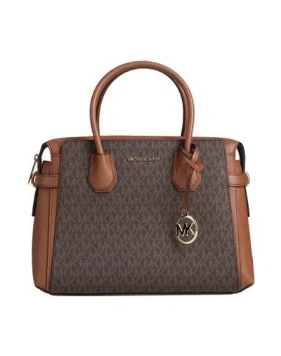 Michael Michael Kors Woman Handbag Dark Brown Size - Pvc - Polyvinyl Chloride, Polyurethane, Polyest