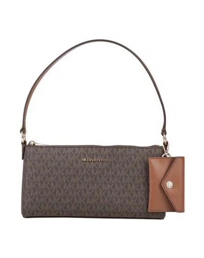 Michael Michael Kors Woman Handbag Dark Brown Size - Textile Fibers