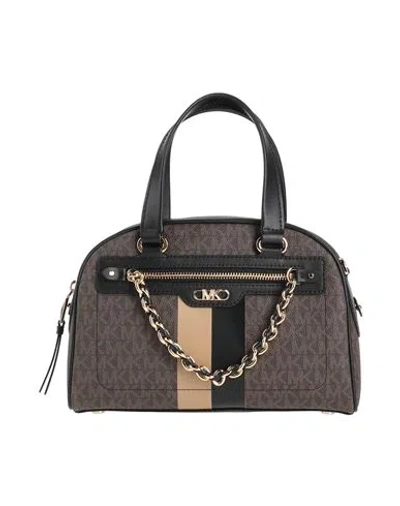 Michael Michael Kors Woman Handbag Dark Brown Size - Textile Fibers