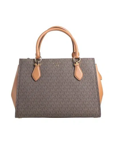 Michael Michael Kors Woman Handbag Dark Brown Size - Pvc - Polyvinyl Chloride, Polyester, Polyuretha