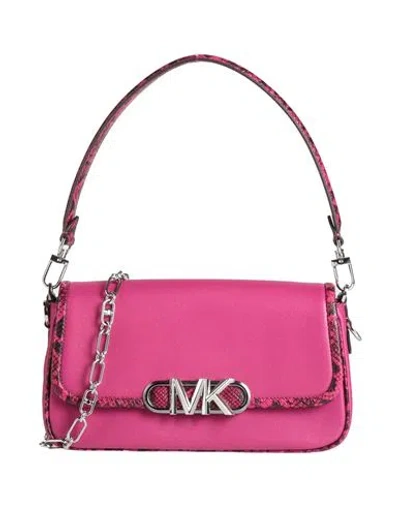 Michael Michael Kors Woman Handbag Fuchsia Size - Leather In Pink