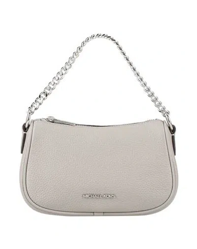 Michael Michael Kors Woman Handbag Grey Size - Cow Leather In Gray