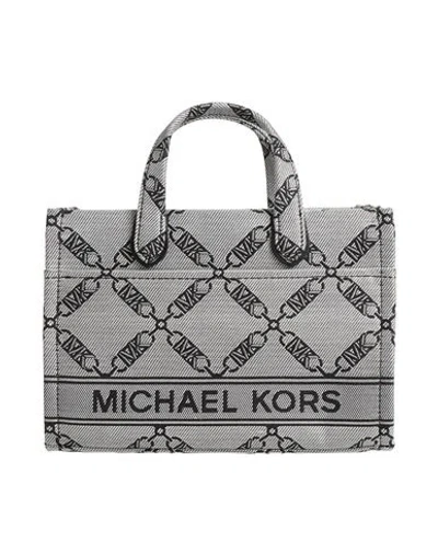 Michael Michael Kors Woman Handbag Grey Size - Textile Fibers In Gray
