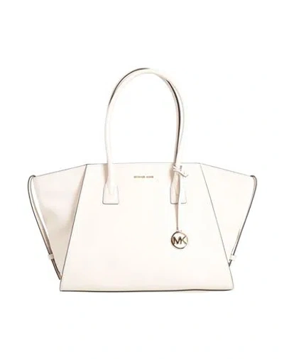 Michael Michael Kors Woman Handbag Ivory Size - Cow Leather In White