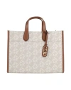 Michael Michael Kors Woman Handbag Ivory Size - Pvc - Polyvinyl Chloride, Polyester