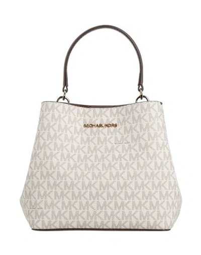 Michael Michael Kors Woman Handbag Ivory Size - Pvc - Polyvinyl Chloride, Polyester, Cotton, Polyure In White
