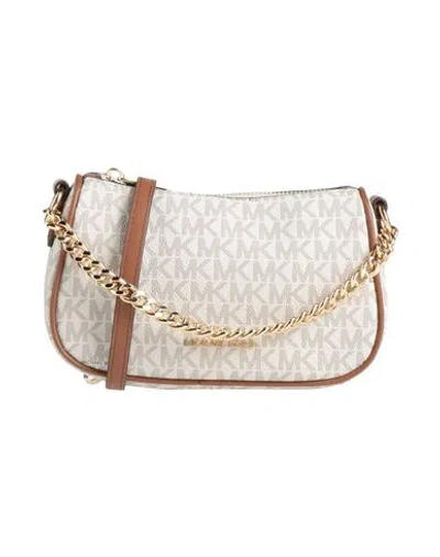 Michael Michael Kors Woman Handbag Ivory Size - Pvc - Polyvinyl Chloride, Polyester, Polyurethane In White