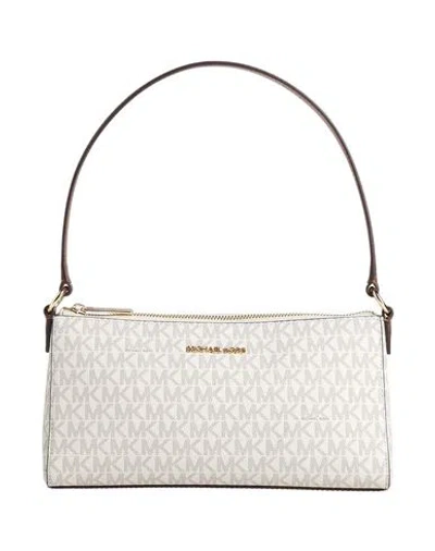 Michael Michael Kors Woman Handbag Ivory Size - Textile Fibers In White