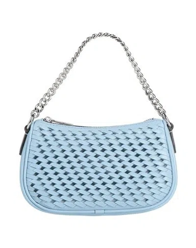 Michael Michael Kors Woman Handbag Light Blue Size - Polyurethane, Cotton, Polyester