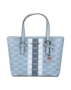 Shop Michael Michael Kors Woman Handbag Light Blue Size - Textile Fibers