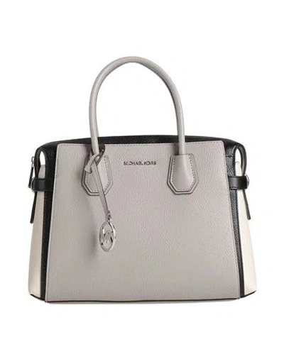 Michael Michael Kors Woman Handbag Light Grey Size - Polyurethane, Polyester In Gray
